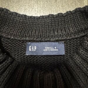 GAP 100% Cotton Oversized Black Knit Sweater